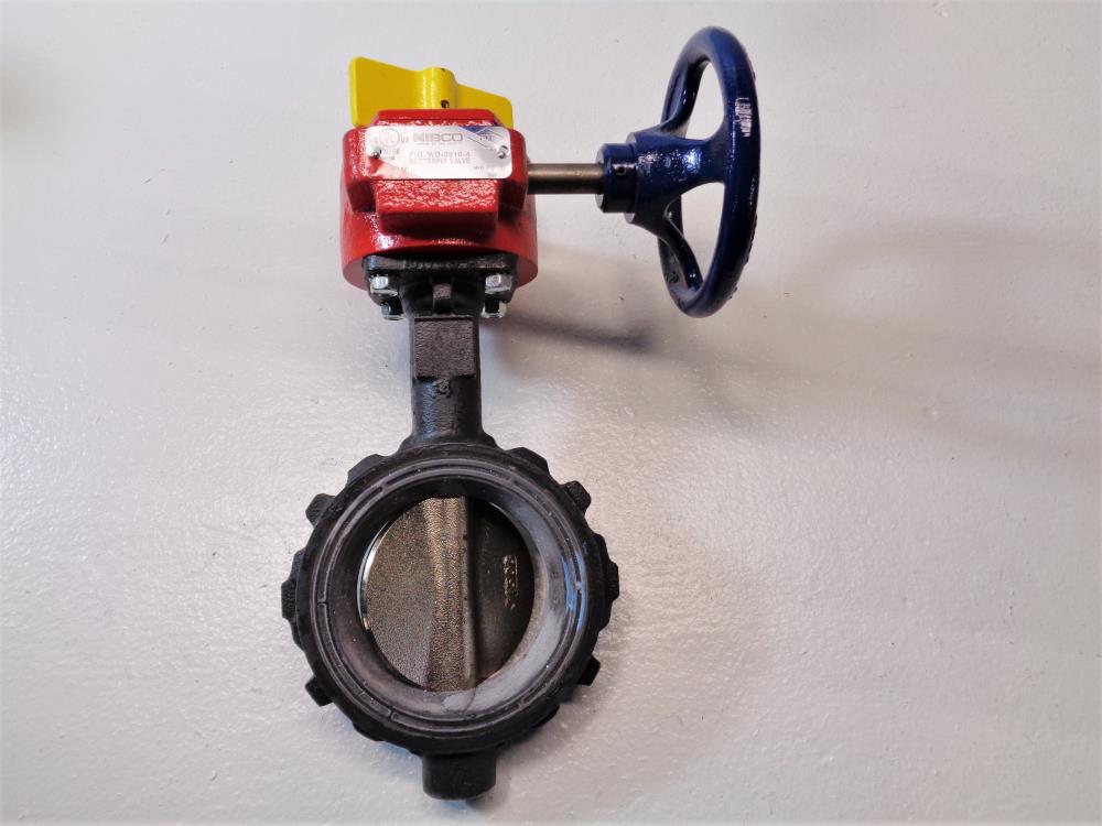 Nibco 4" Wafer Style Butterfly Valves, Ductile Iron WD-3510-4